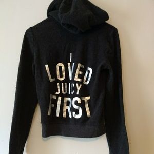 Juicy Couture I Loved Juicy First gray hoodie, S